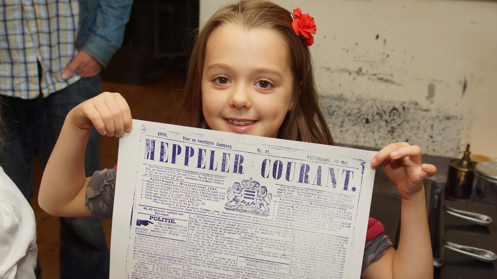 Drukkerijmuseum Meppel - Kind met krant