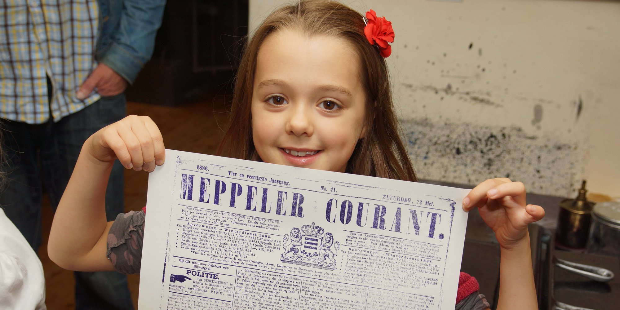 Drukkerijmuseum Meppel - Kind met krant